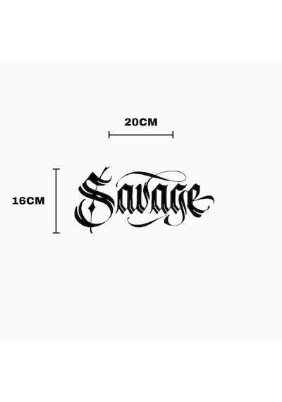 Savage Kask Sticker Motor Kaskı İçin Premium Yazı Sticker Mor