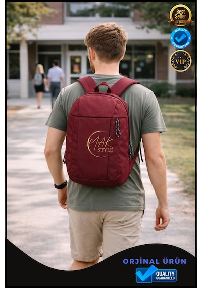 Overpet Günlük & Outdoor Sırt Çantası 10 L Hafif, Konforlu Ve Çok Amaçlı Kullanım Bordo