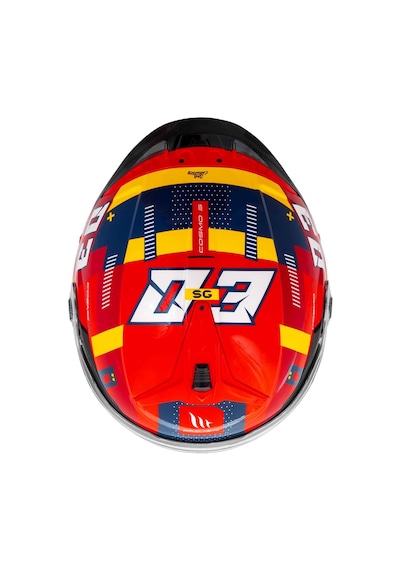 Mt Cosmo Sv Sergio Garcia E5 Parlak Açık Kask Kırmızı