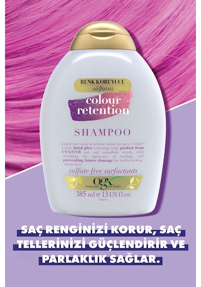 OGX Colour Retention Renk Koruyucu Sülfatsız Şampuan 385 ml