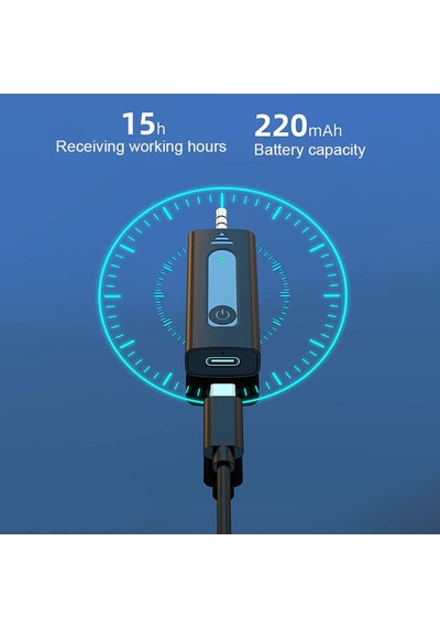 Lexroo Kablosuz Mikrofon Wireless İkili Yaka Mikrofonu 3.5mm Aux Girişli Sokak Müzisyenleri Amfi