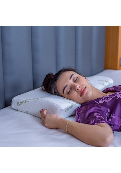 SimpleThePillow Servikal Visco Yastık Boyun Fıtığı Boyun Düzleşmesİ Boyun İçin Ortopedik Boyun Yastığı