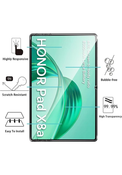 Honor Pad X8a 11 İnç Tablet Uyumlu Ekran Koruyucu Nano Cam Esnek