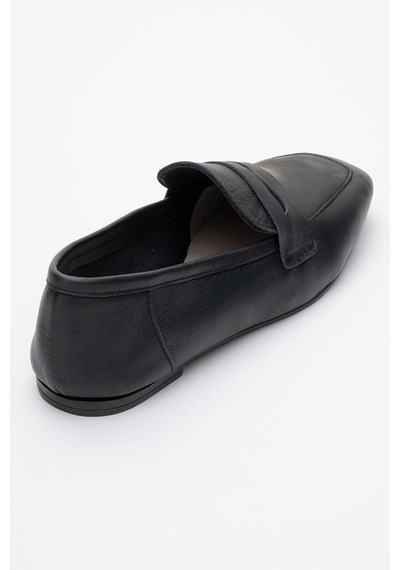 Luvishoes Luvi Shoes Morne Siyah Cilt Hakiki Deri Kadın Loafer Ayakkabı SİYAH CİLT