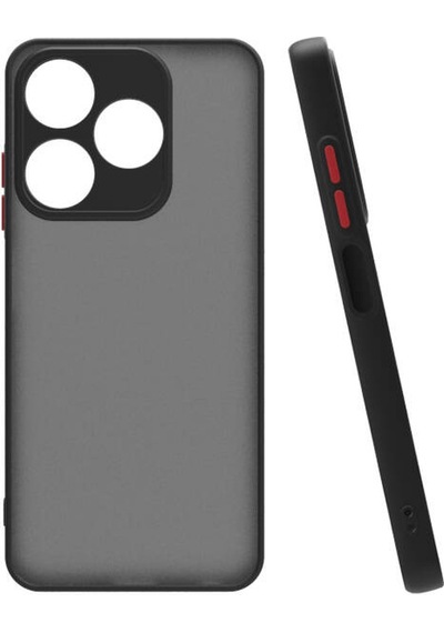 Tecno Spark 10c Kılıf Hux Kapak - Siyah Siyah Siyah