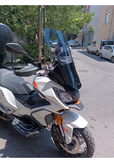 Peugeot Xp400 Gt Uyumlu Ön Cam Şeffaf, Füme, 65cm Yükseklik