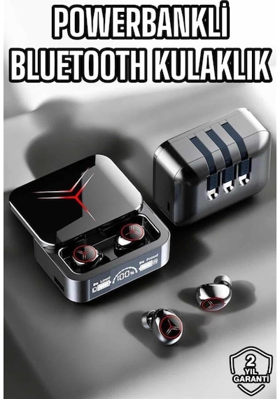 Yeni Nesil Powerbankli Bluetooth Bağlantılı Kablosuz Kulaklık -