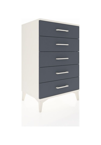 Hyperion Komodin 5 Çekmeceli 60x44x96 Aytaşı-antrasit Aytaşı