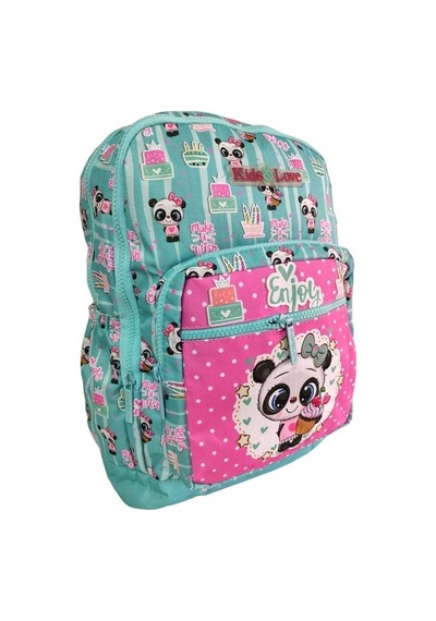 Kaukko Kids Love Sırt Çantası Sweet Panda L5116 Çok Remkli