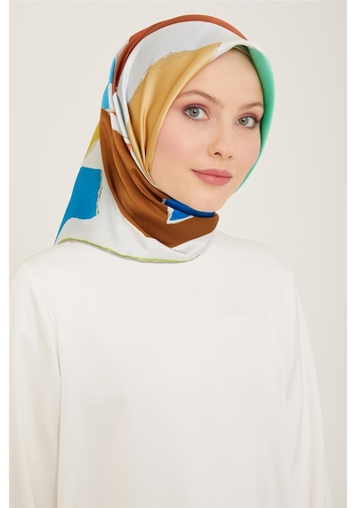 Armine Sura İpek Eşarp 24ya9125 34 - Desenli