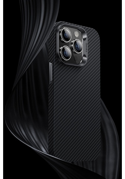Apple Uyumlu iPhone 14 Pro Kılıf Karbon Fiber Benks 600D Essential Kevlar Kapak