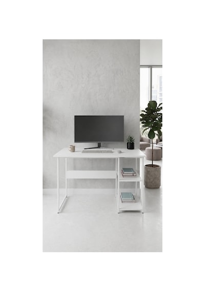 Vienna 2 Raflı Metal Ayak Çalışma Masası Laptop Masası Bilgisayar Masası 60x120cm Beyaz - Beyaz Vienna 2 Raflı Metal Ayak Çalışma Masası Laptop Masası Bilgisayar Masası 60x120cm Beyaz - Beyaz
