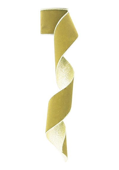 Yılbaşı Ağaç Kurdelesi Kadife Şampanya 6cm X 2m Diğer