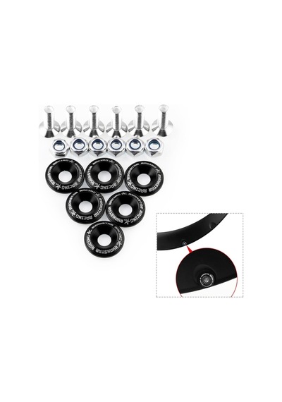Sones 4 Pcs Araba Evrensel Çamurluk Fişekleri Tekerlek Kaş Siyah Boyalı Değil Tekerlek Kaş