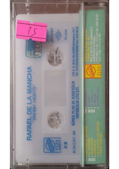 Plak Değildir Kaset Tir Rafael De La Mancha Spanish Nights Kase