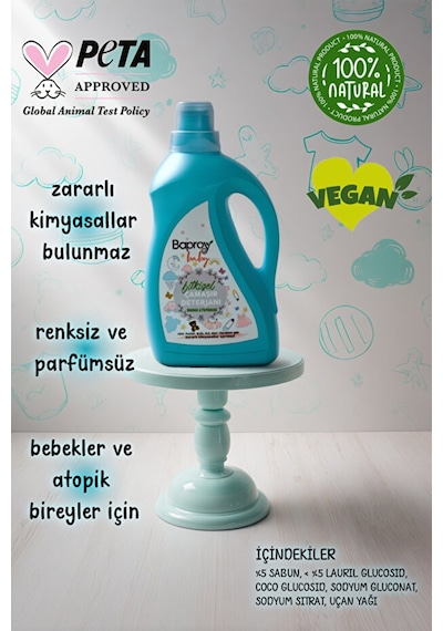 Baproy Bebek Yumuşatıcı + Biberon Temizleyici + Çamaşır Detarjanı