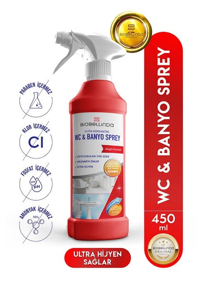 Biobellinda Doğal Wc & Banyo Temizleyici Sprey 450 Ml