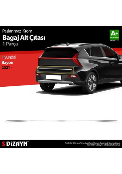 Hyundai Bayon Krom Bagaj Alt Çıtası 2021 Üzeri N11.228