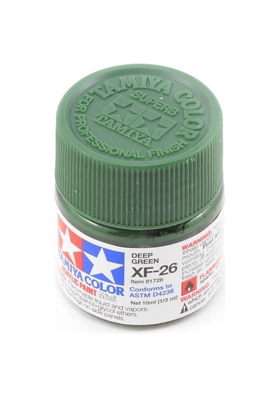 Xf-26 Deep Green Mat Akrilik Boya 10 Ml Tek Renk