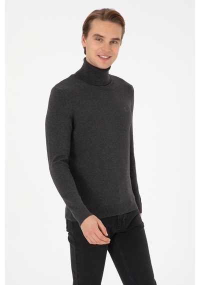 U.s. Polo Assn. Erkek Antrasit Melanj Kazak /triko 50313640-vr081 Antrasıt Melanj