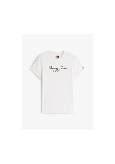 Tommy Hilfiger Tjw Slim Logolu T-shirt-12839 Beyaz