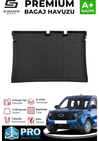 S-dizayn Ford Courier 3d Pro Bagaj Havuzu 2024 Üzeri A+ Kalite