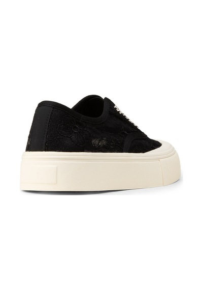 Deery Kadın Dantel Detaylı Siyah Sneaker Ayakkabı - K0523zsyhc01 Siyah