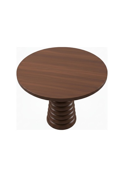 Spirra Yuvarlak Ahşap Yemek Masası 120x120 Ceviz