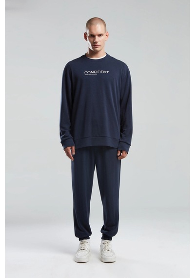 Benmanaj Erkek Haki Sweatshirt - Lacivert Lacivert