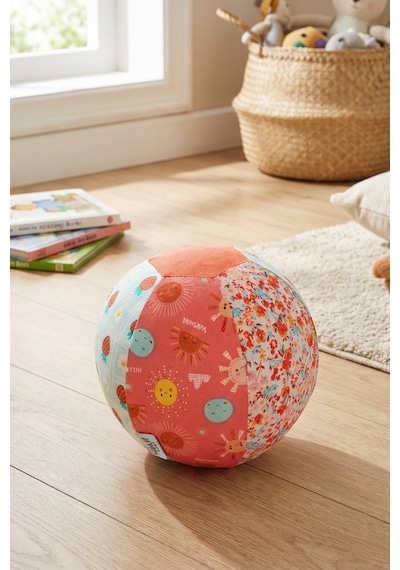 Baskılı Peluş Bez Balon Kılıfı Yıkanabilir Yumuşak Bebek Balonlu Oyun Topu Girls