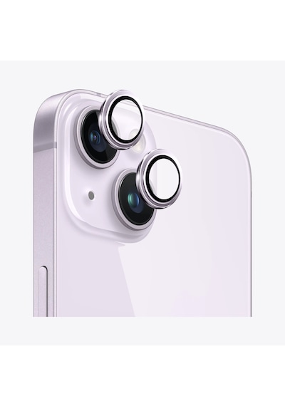 Safeus Safir Temperli Kamera Lens Koruyucu Apple Uyumlu iPhone 14 Plus Ve İle Mor