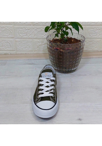 Fiyra 554 Haki Kısa Unisex Sneaker Keten Spor Ayakkabı 001