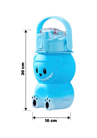 Labubu Suluk - 1000 Ml Taşınabilir Kulplu, Pipetli, Bpa Sız, Kilitli Ve Sızdırmaz Kapak - Mavi MAvi
