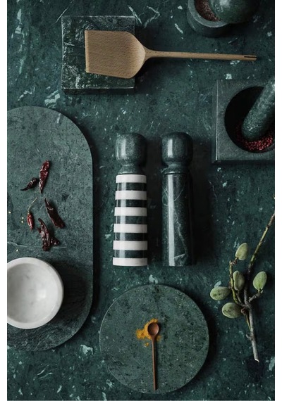 Crate&barrel Crate & Barrel Daniel Humm Geneve Yeşil Mermer Havan Ve Tokmak Mutfak Ekipmanları