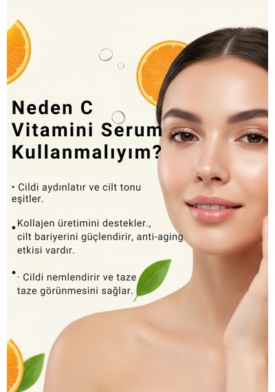 Ronanna C Vitamini Serum Leke Karşıtı,aydınlatıcı,nemlendirici Cilt Tonu Eşitleyici %20 Ascorbic Acid30ml