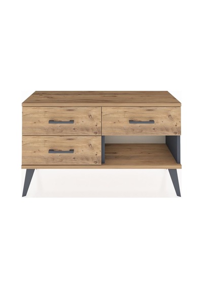 Arges Şifonyer 3 Çekmeceli 88x30x48 Antrasit-çam Çam Arges Şifonyer 3 Çekmeceli 88x30x48 Antrasit-çam Çam