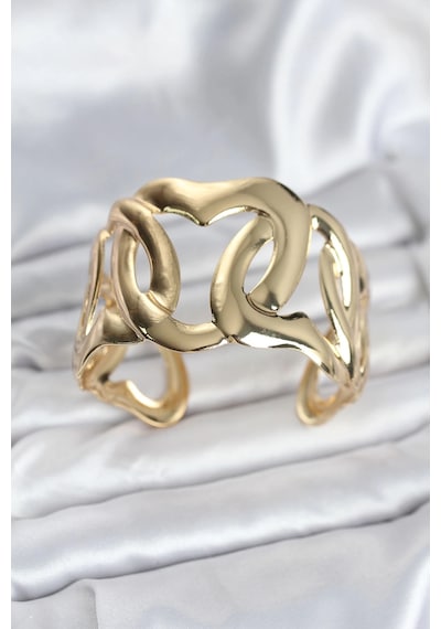 Mey İthalat Pirinç Gold Renk Vintage Kadın Bileklik Çok Renkli 13920499