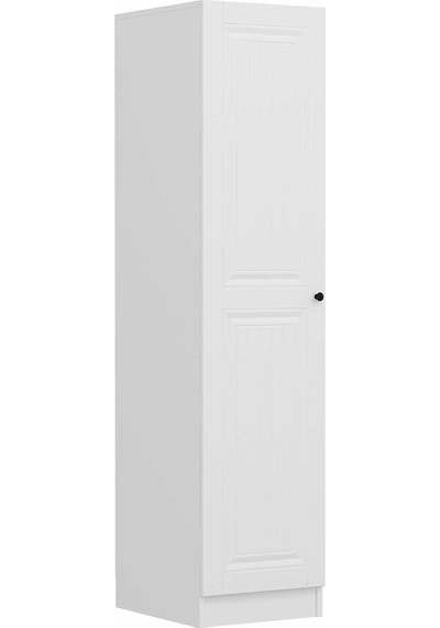 Minar Kale 1 Kapaklı Dolap Beyaz - İlk Bahar Mebran 190cm Beyaz