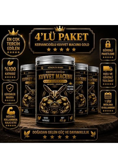 Bitkisel Kuvvet Atom Güç Ve Enerji Macunu & Performans Desteği 45 Gr X 4 Şişe