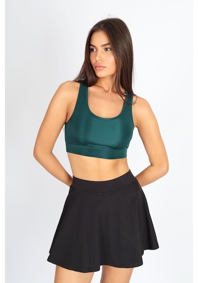 Soft&Basic Yeşil Hafif Destekli Kaplı Sporcu Bralet Yeşil