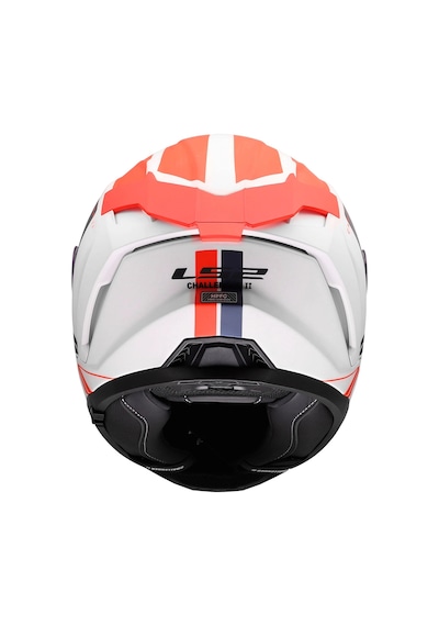 Ls2 Challenger 2 Tıtan Mat Beyaz-mavi-kırmızı Kask Mat Beyaz