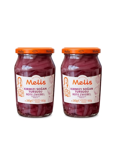 Melis Kırmızı Soğan Turşusu 340 Gr 2 Li