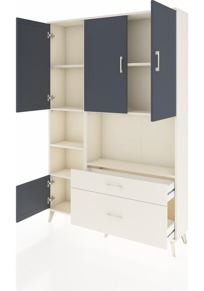 Arges Dolap 7 Raflı 2 Çekmeceli 5 Kapaklı 132x30x195 Aytaşı-antrasit/aytaşı Antrasıt/aytası Arges Dolap 7 Raflı 2 Çekmeceli 5 Kapaklı 132x30x195 Aytaşı-antrasit/aytaşı Antrasıt/aytası