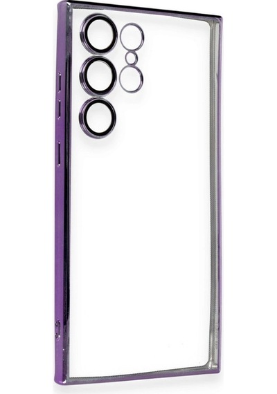 Samsung Uyumlu Galaxy S24 Ultra Kılıf Kamera Korumalı Lensli Silikon Siyah