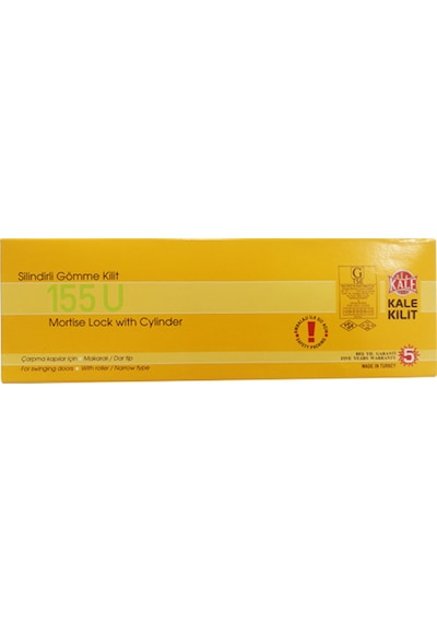 Kale Kilit 155u Çarpma Kapı Kilidi Makaralı Silindirli 20 Mm