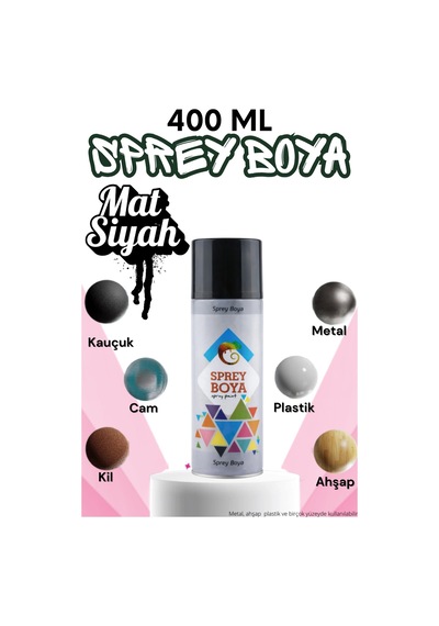 400 Ml Sprey Boya Mat Siyah Metal Ahşap Beton Duvar Yüzeylere Uygun Hobi Akrilik Mat Parlak Dekoratif Boyası Genel Amaçlı Hızlı Kuruyan Çok Amaçlı Renkli Sprey Boyalar İç Dış Mekan Kendin Yap Dıy Mat Siyah Mat Siyah 400 Ml Sprey Boya Mat Siyah Metal Ahşap Beton Duvar Yüzeylere Uygun Hobi Akrilik Mat Parlak Dekoratif Boyası Genel Amaçlı Hızlı Kuruyan Çok Amaçlı Renkli Sprey Boyalar İç Dış Mekan Kendin Yap Dıy Mat Siyah Mat Siyah