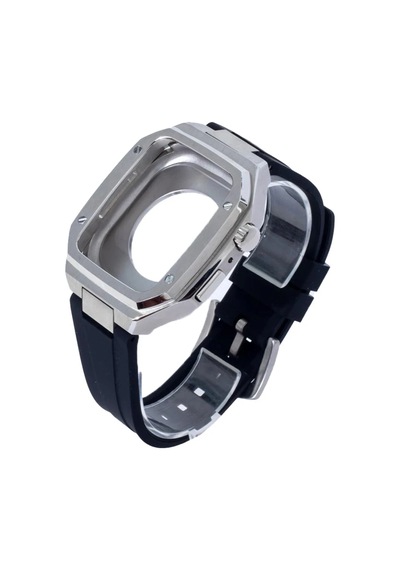 Mey İthalat Watch 44mm Kr402 Metal Kasa Silikon Kordon - Gümüş