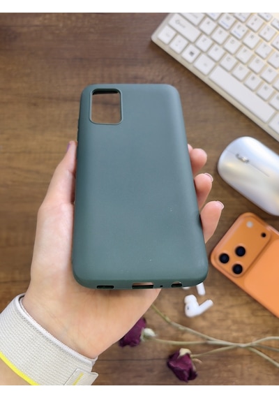 Samsung Galaxy A71 Uyumlu Kamera Korumalı Darbeye Dayanıklı Renk Atmayan Fab Silikon Kılıf Haki
