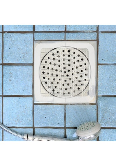 Banyo Duş Gider Süzgeci 10 Adet Saç Küvet Drenajı Duş Tahliye Kapağı 10x10 Cm Yapışkanlı Diğer