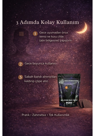 Melatonin Night Bant - Hızlı Uykuya Geçiş Ve Kaliteli Uyku İçin Melatonin Desteği 30 Adet